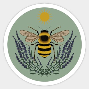 Bee + Lavender Sticker